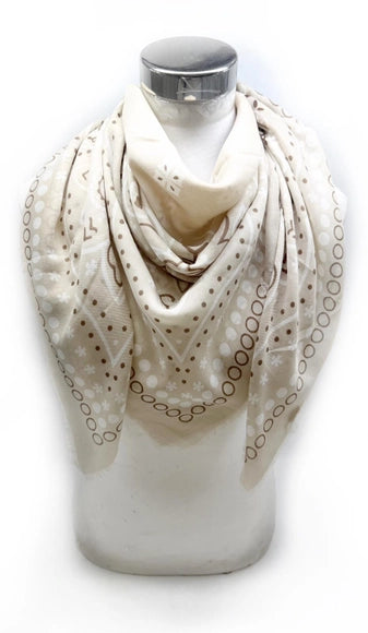 Large Square Bandana Pattern Scarf