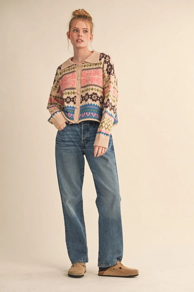Fair Isle Sweater Cardigan