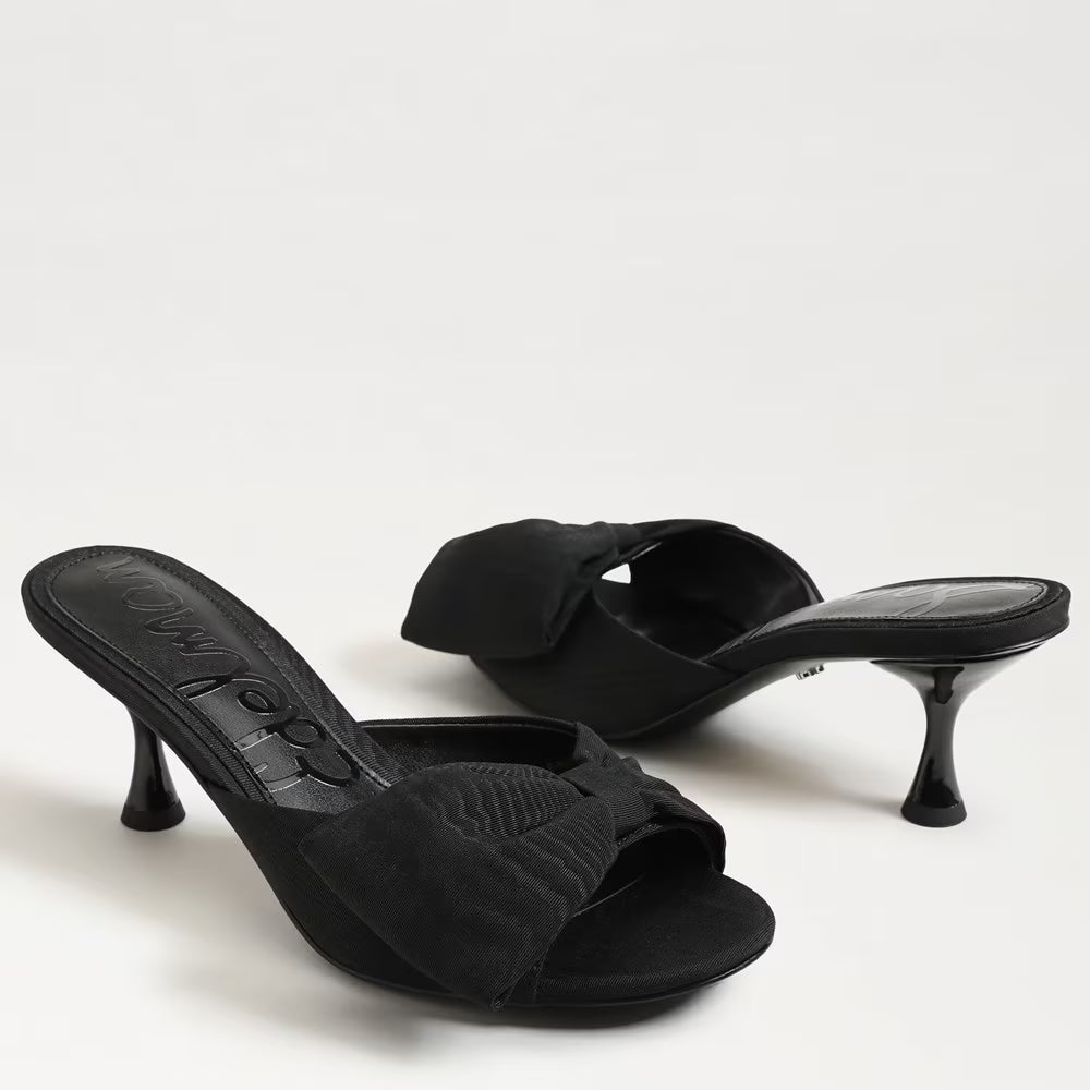 Ragan Moire Ribbed Silk Black