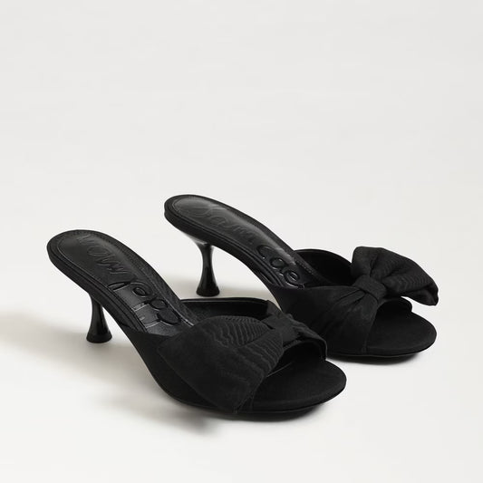 Ragan Moire Ribbed Silk Black