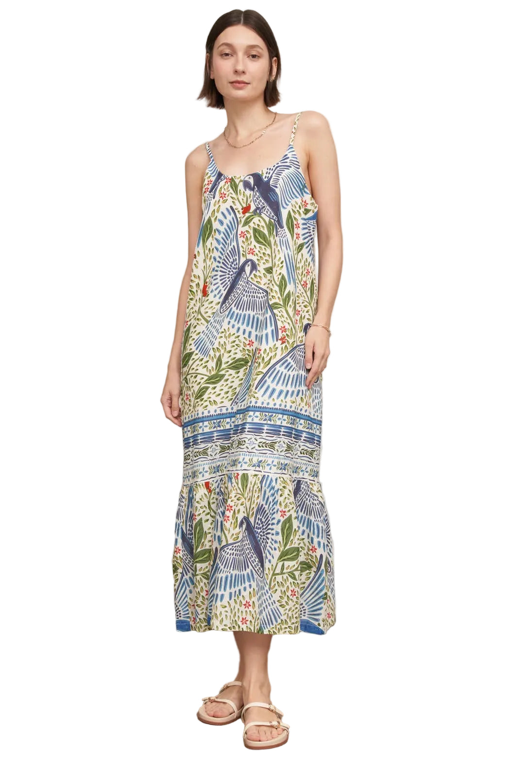 Marci Printed Textured Maxi Dress