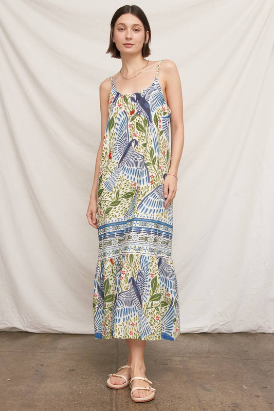 Marci Printed Textured Maxi Dress