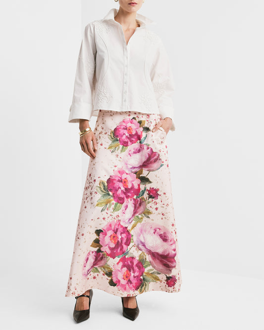 Embroidery Poplin Shirt