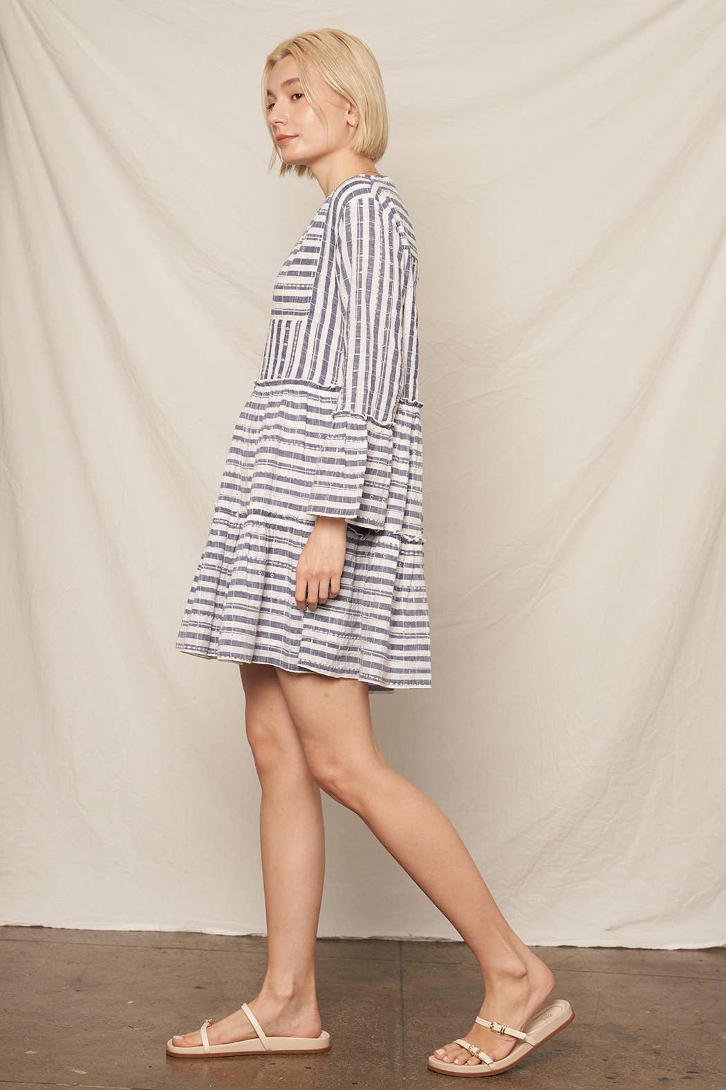 Daisy 3/4 Sleeve Mini Dress