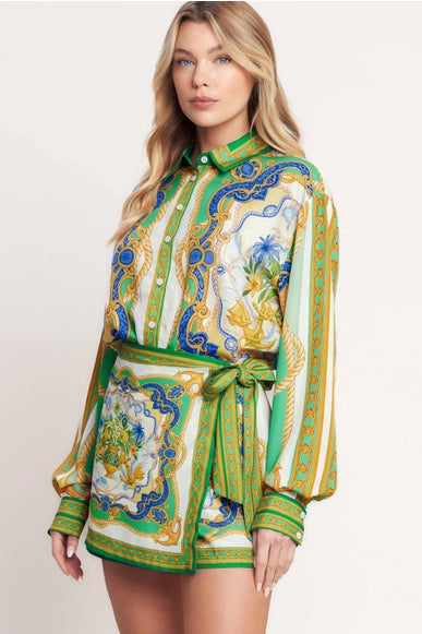 Vintage Heiress Woven Skort