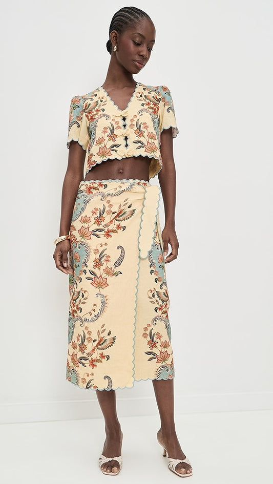 Boho Beauty Midi Skirt