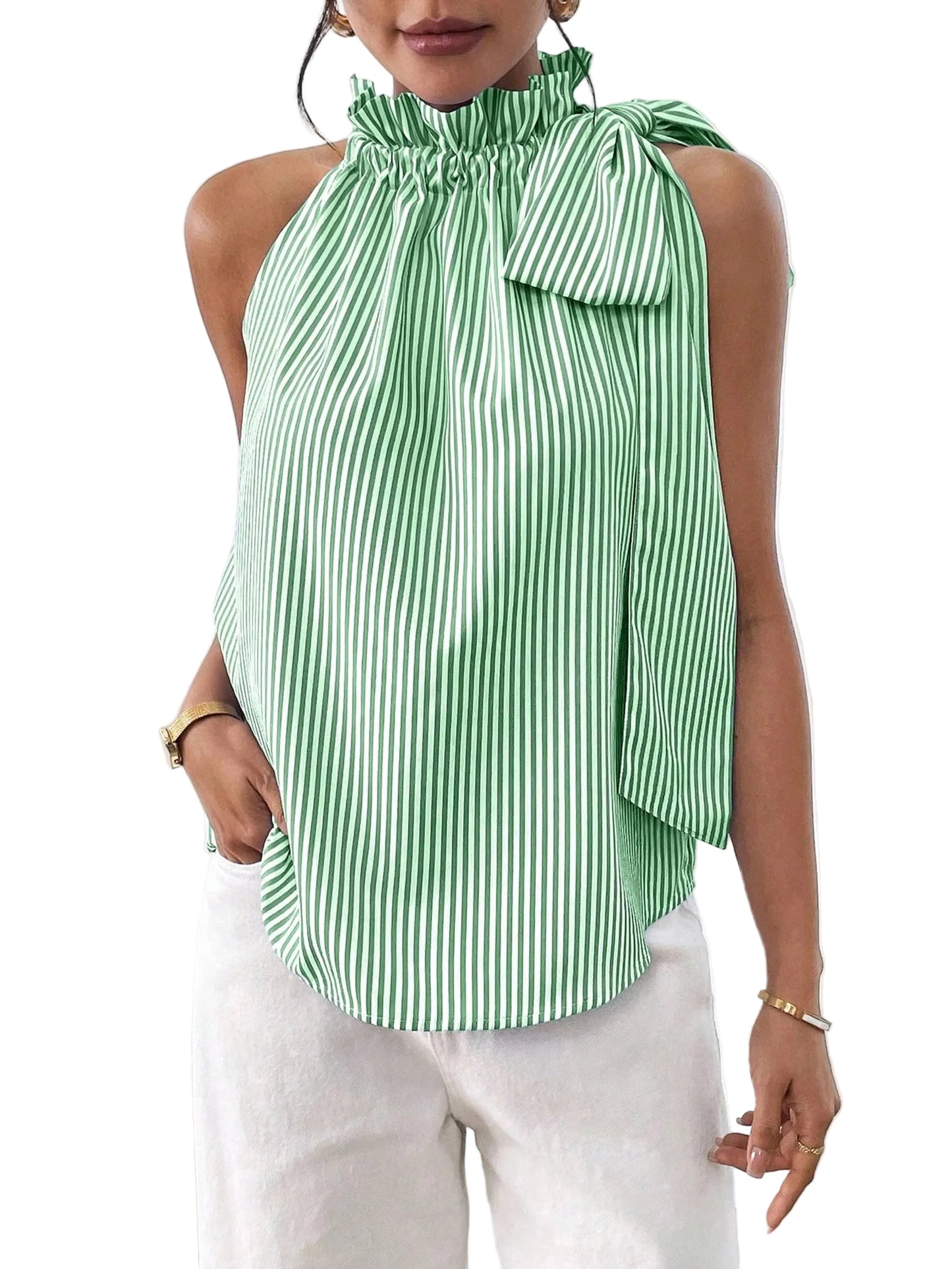 Lex Striped Sleeveless top