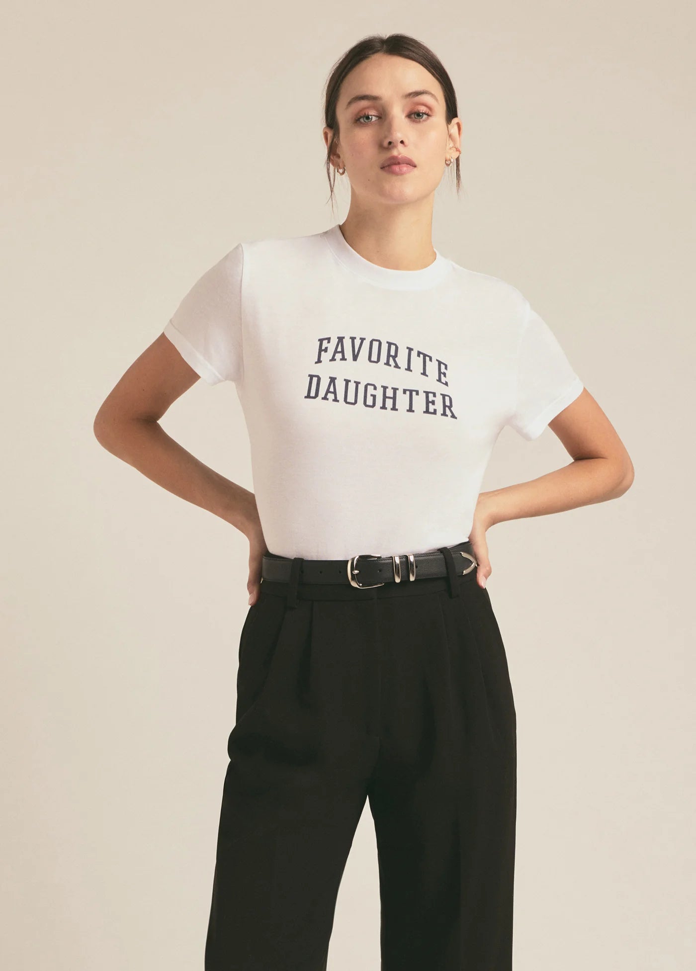 The Cropped Collegiate Tee
