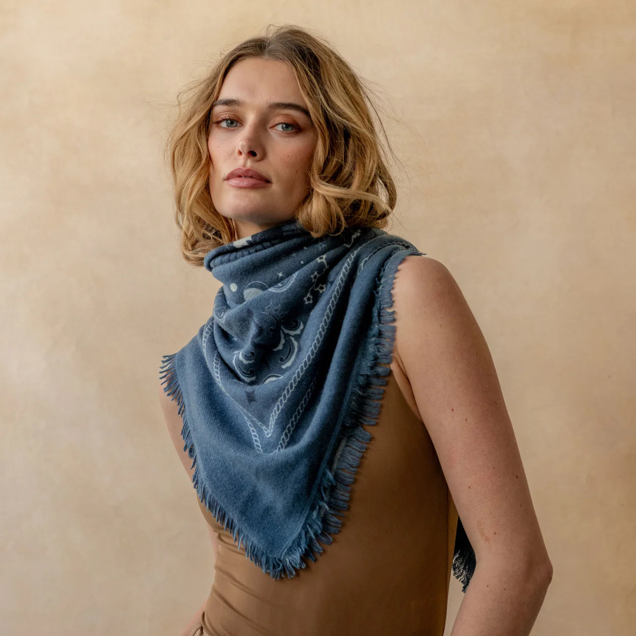 Cosmic Cashmere Bandana Sweater Wrap