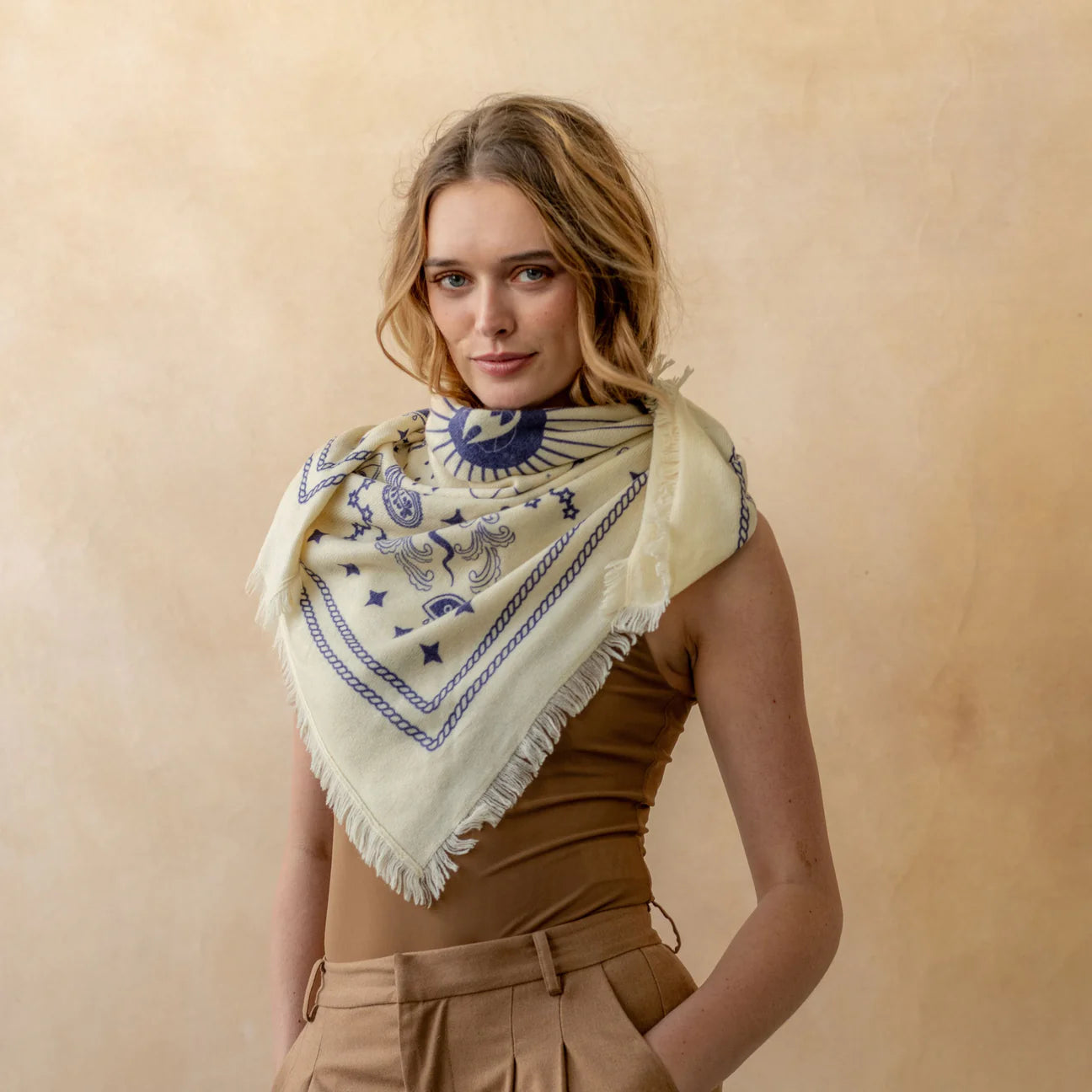 Cosmic Cashmere Bandana Sweater Wrap
