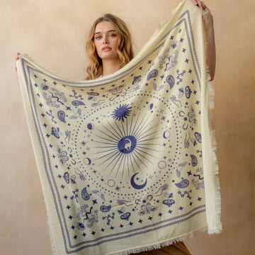Cosmic Cashmere Bandana Sweater Wrap