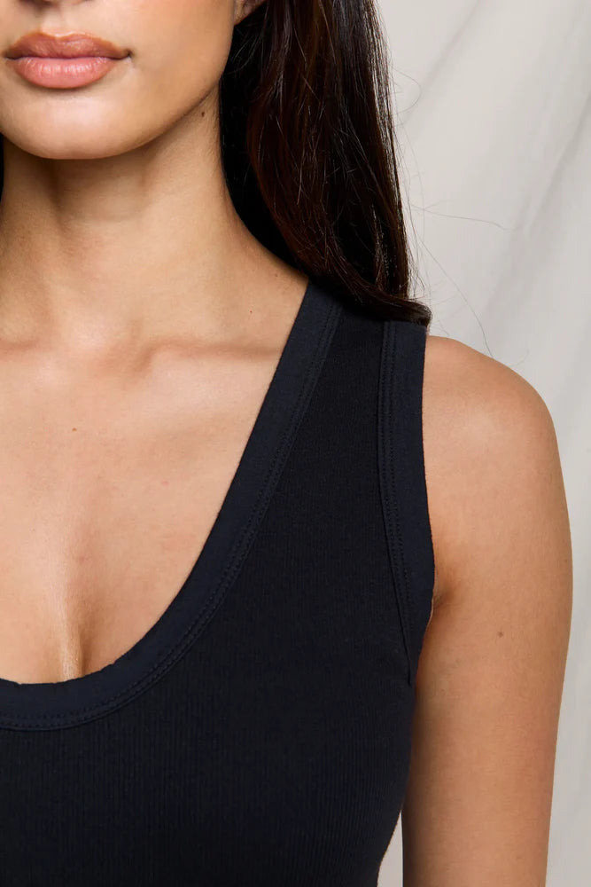 Jordan Ribbed U Neck Tank