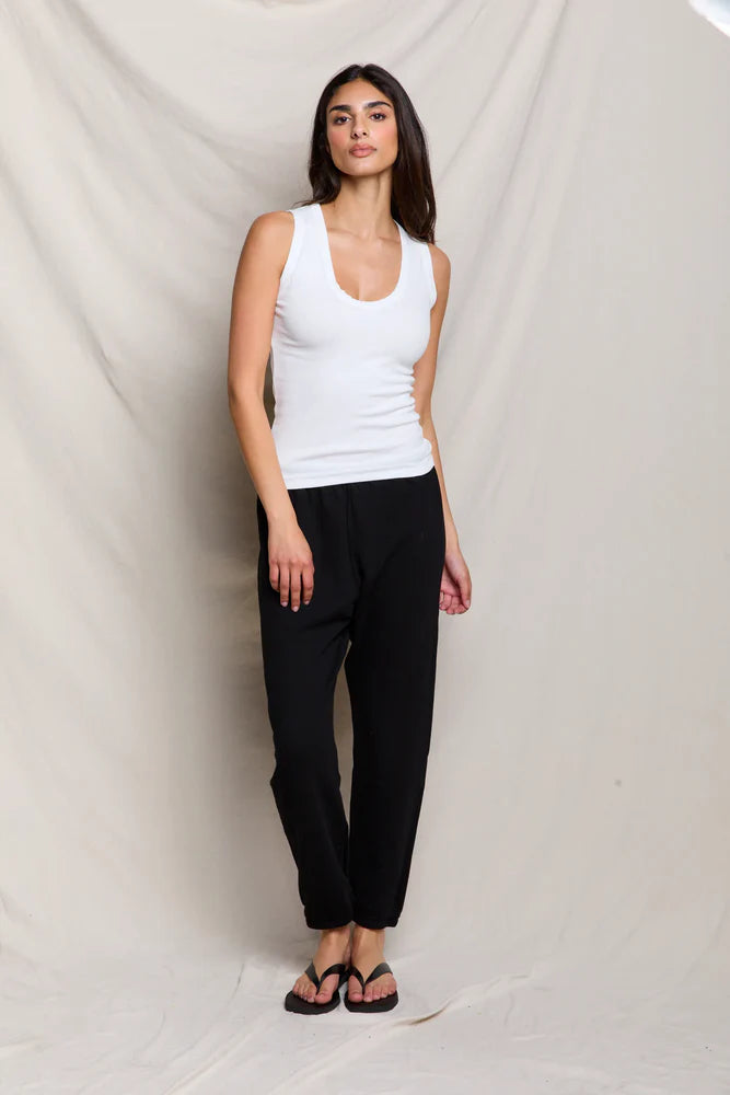 Jordan Ribbed U Neck Tank