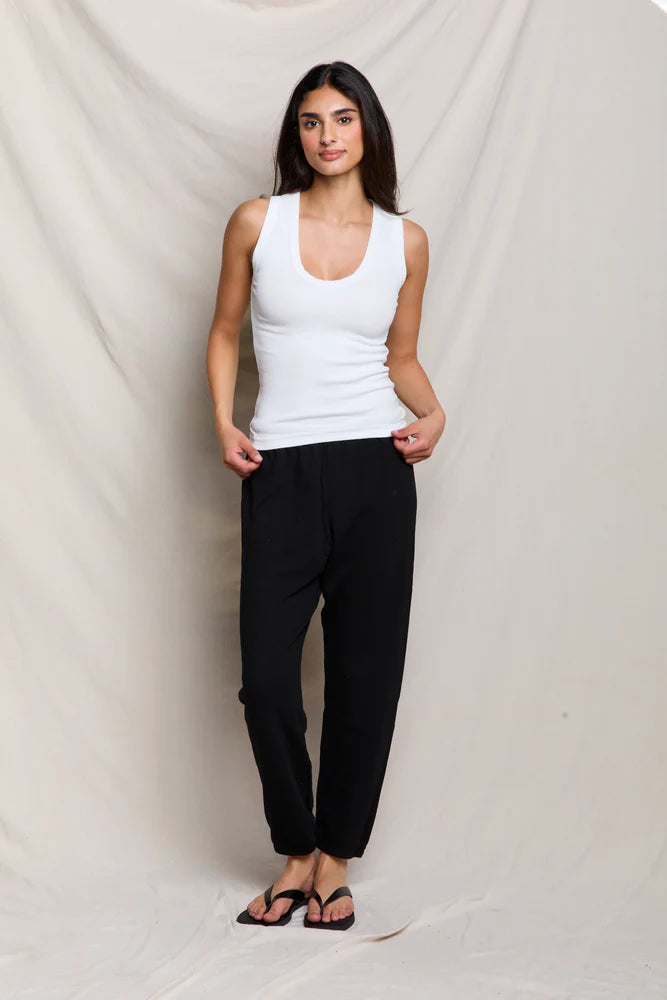 Jordan Ribbed U Neck Tank