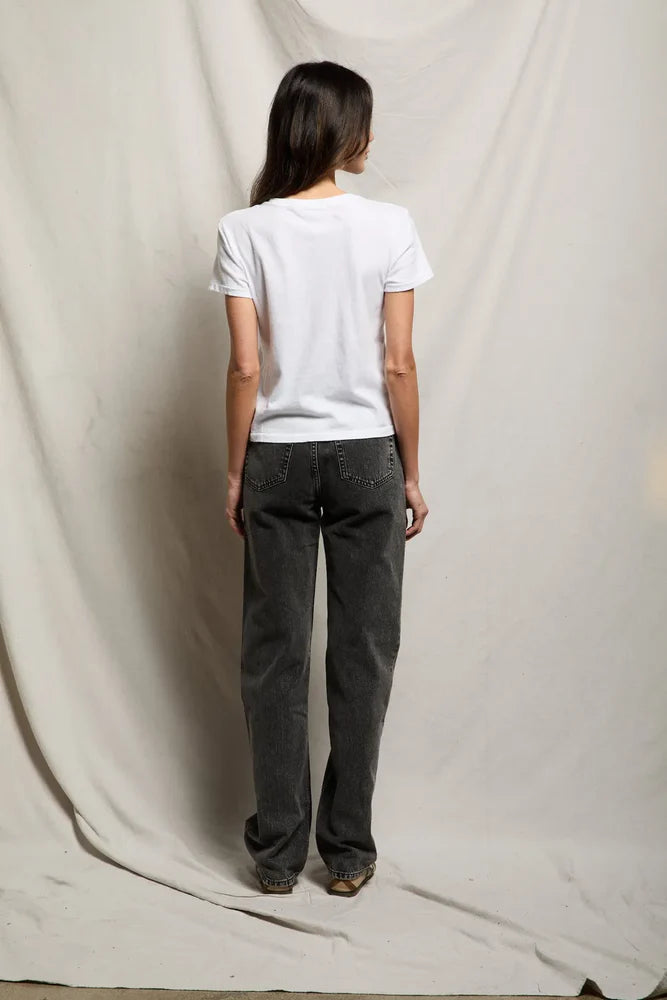 Lisa Recycle Cotton Slim Crew Tee