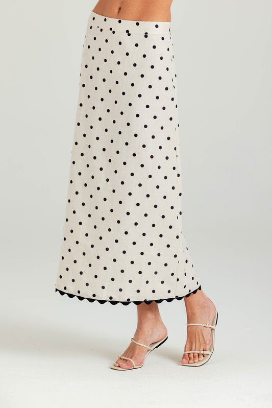 Sundays Polka Dot Alden Skirt - Polka Dot