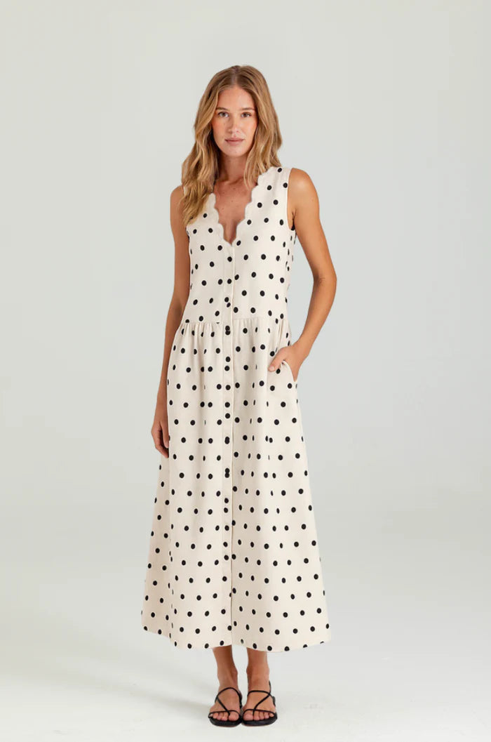 Polka Dot Sabrina Dress - Polka Dot