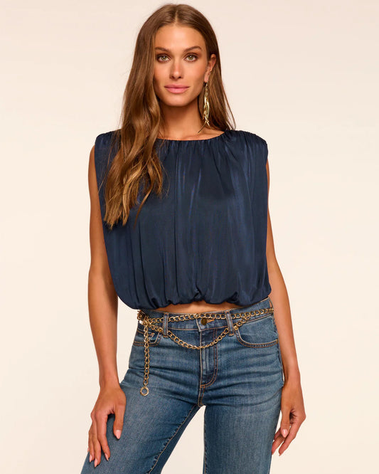 Brian Jersey Ruched Top