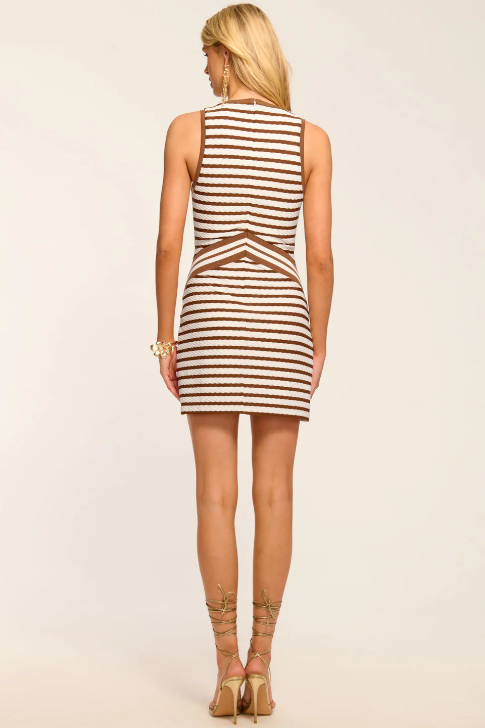Marta Textured Stripe Mini Dress