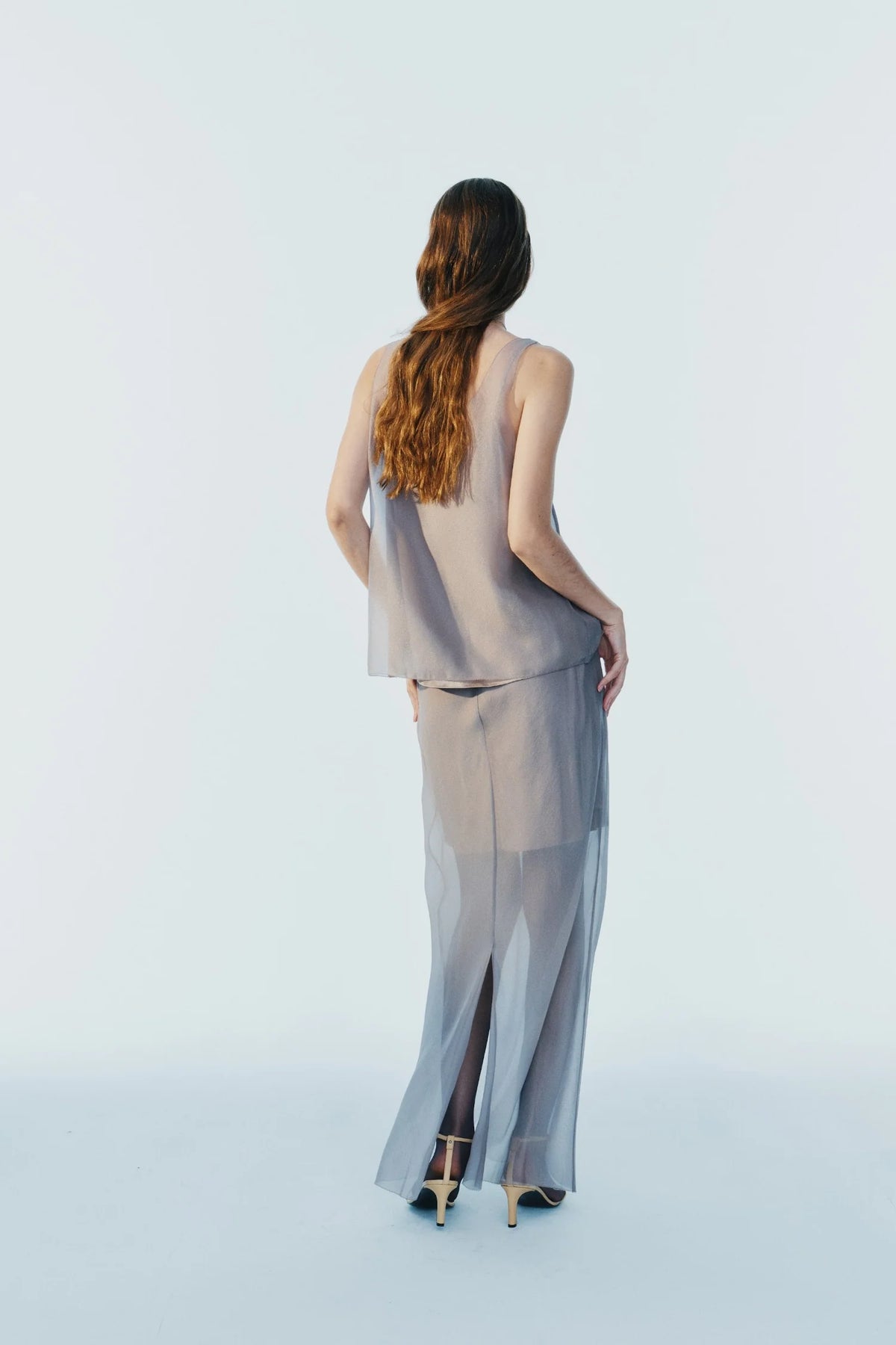 Harlan Cupro Organza Skirt