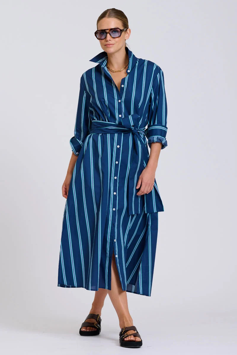 The Luna Oversized Long Line Shirt Dress