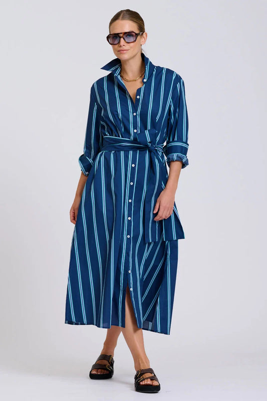 The Luna Oversized Long Line Shirt Dress