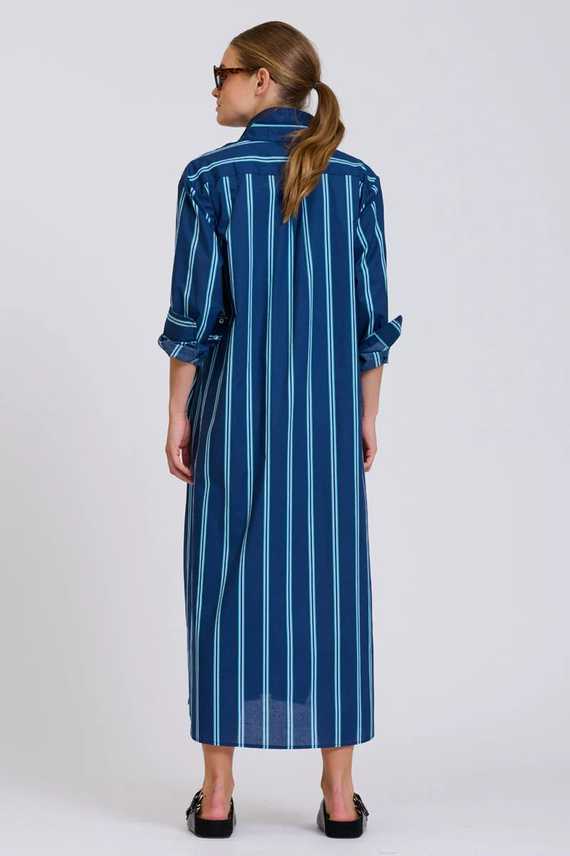 The Luna Oversized Long Line Shirt Dress