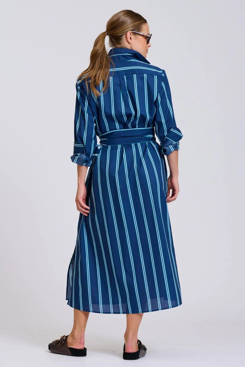 The Luna Oversized Long Line Shirt Dress