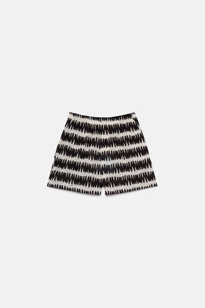 Summer Vibes Striped Print Shorts - Frock Shop