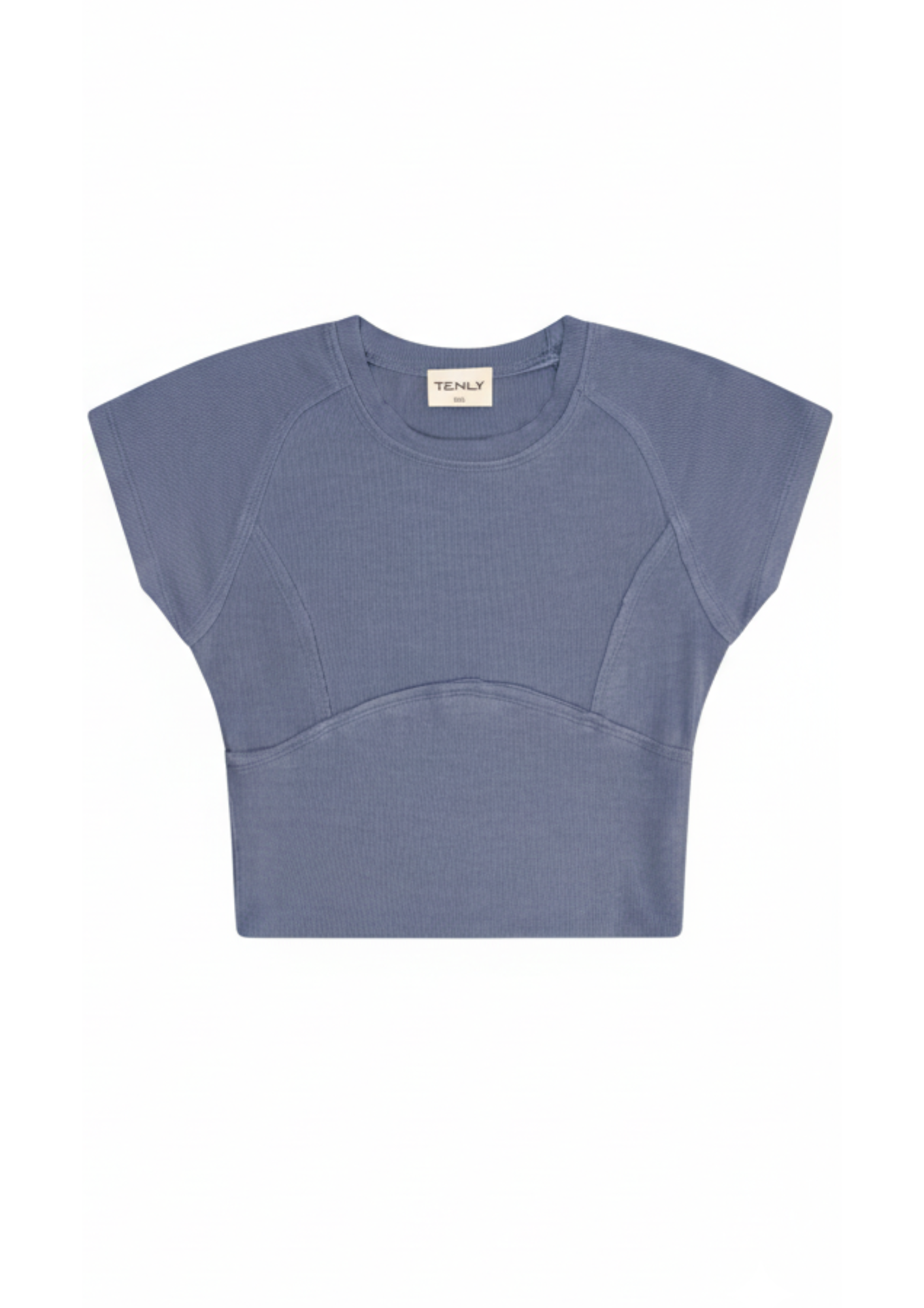 Sally Rib Cap Sleeve Baseball Tee