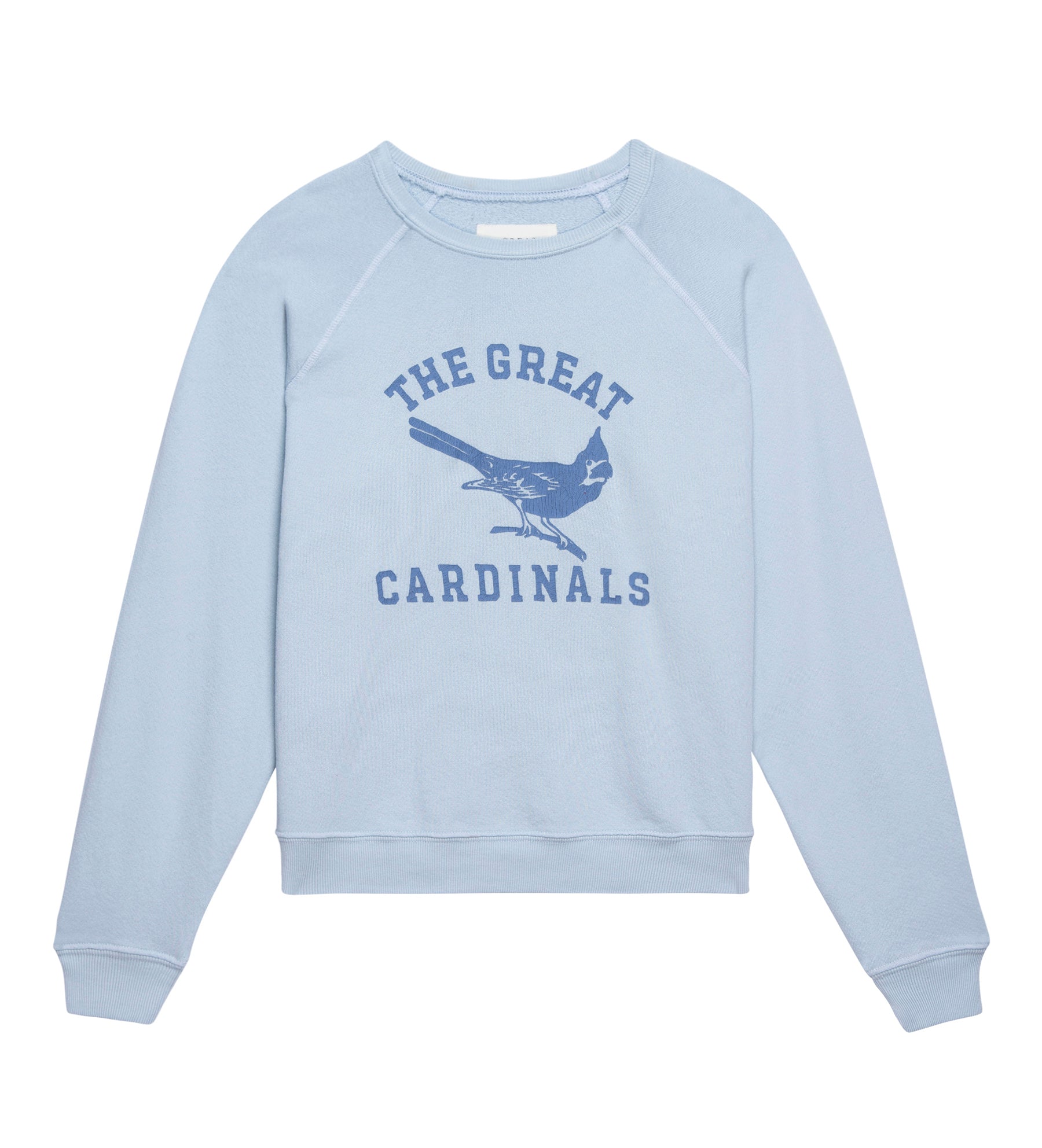 The Shrunken Sweatshirt with Perched Cardinal Graphic - Frock Shop
