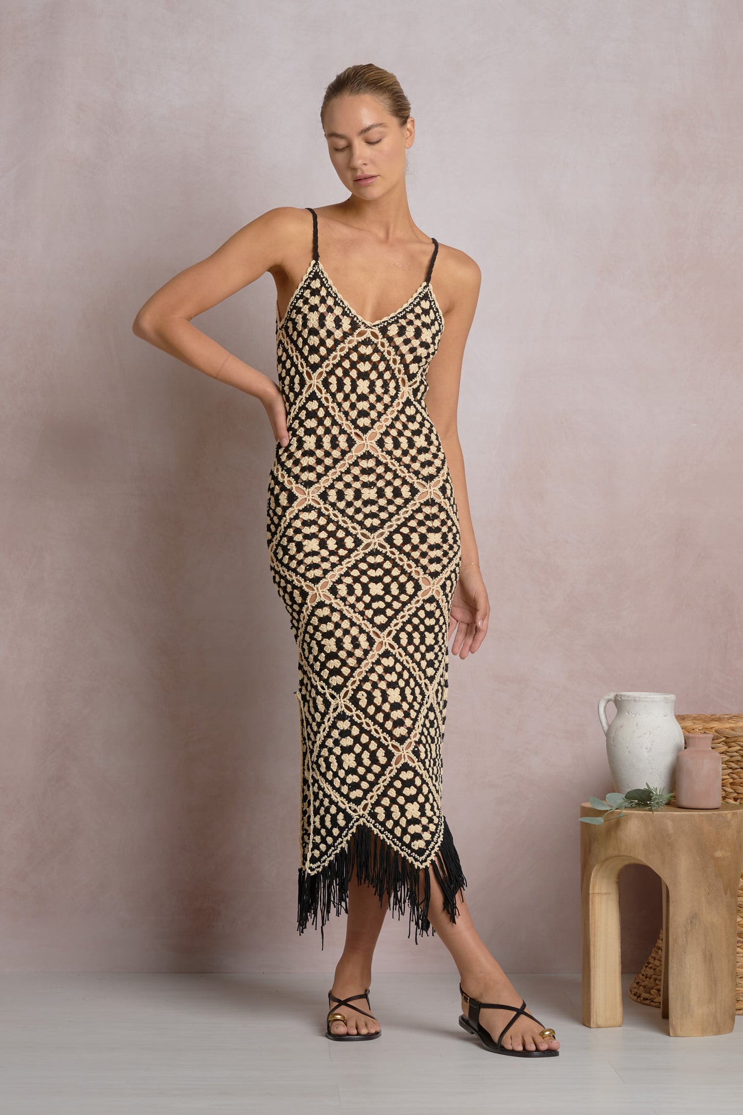 Aleki Crochet Maxi Dress