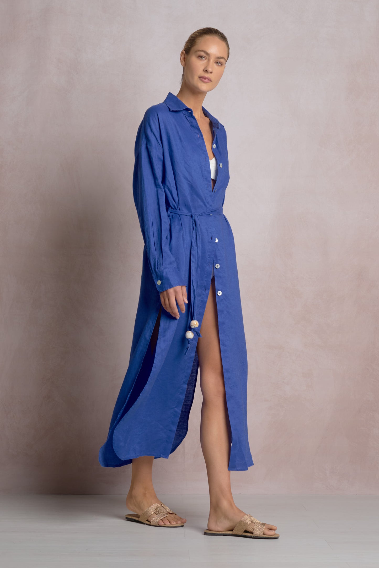 Logan Maxi Shirt Dress