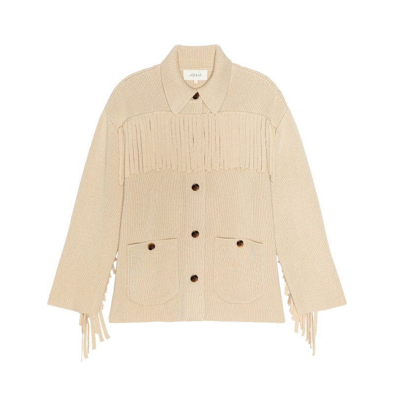 The Western Fringe Sweater Jacket