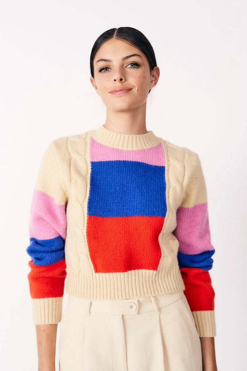 Brinsley Colorblock Sweater - Frock Shop