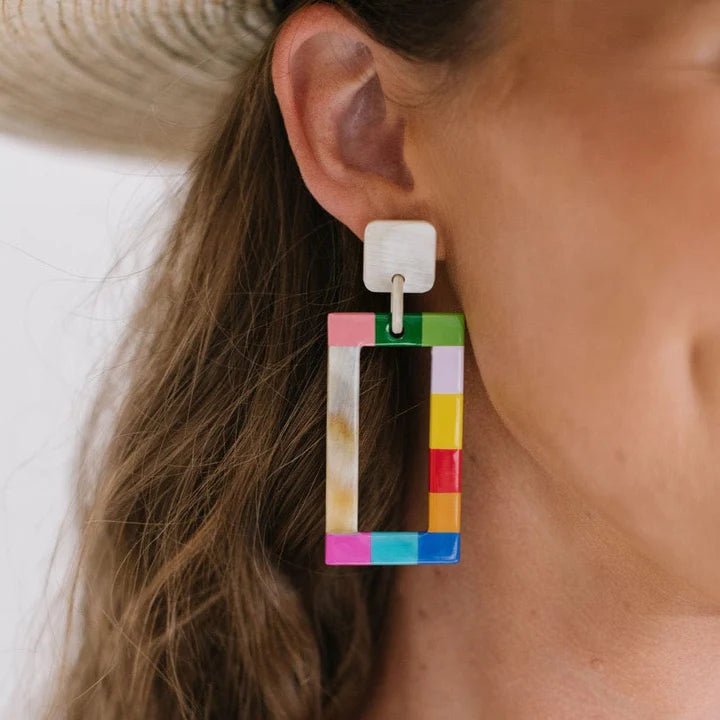 Colorblock Earrings - Frock Shop