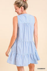 Cotton Stripe Dress - Frock Shop