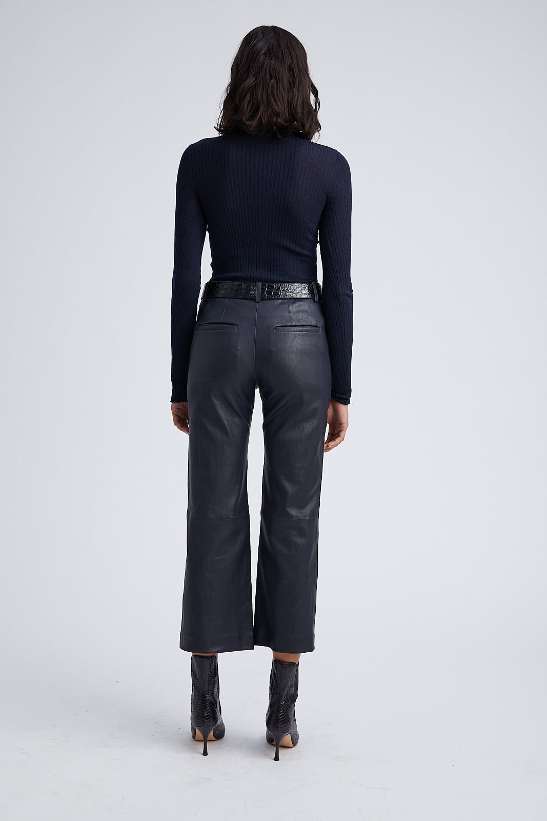 Cropped Baggy Lowrise Trousers - Frock Shop