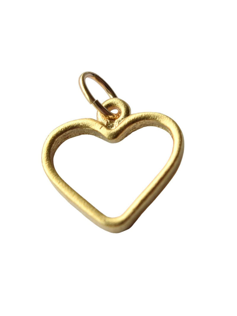 Gold Open Heart Charm - Frock Shop
