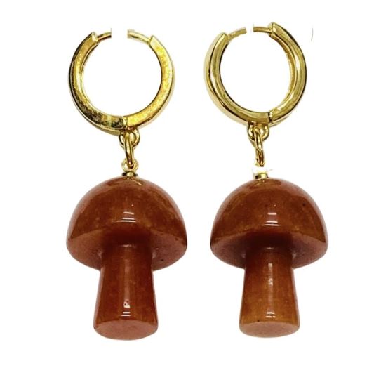 Holst & Lee Semi Precious Magic Mushroom Earrings