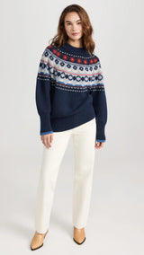 Kimi Oversized Fairisle Sweater - Frock Shop