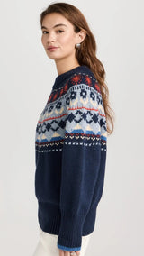 Kimi Oversized Fairisle Sweater - Frock Shop