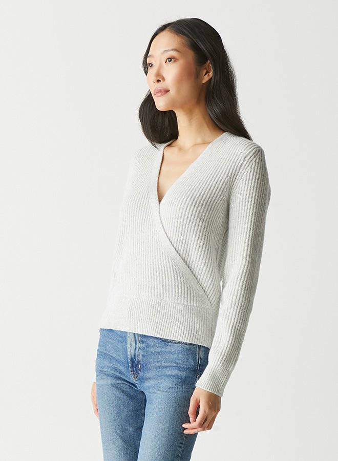 Laurel Surplice Sweater - Frock Shop