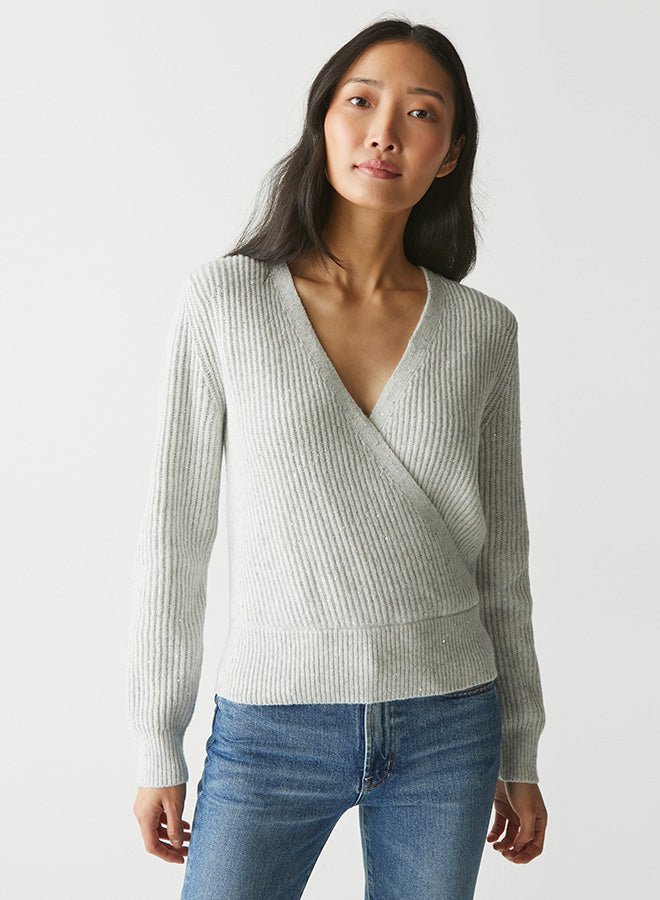 Laurel Surplice Sweater - Frock Shop