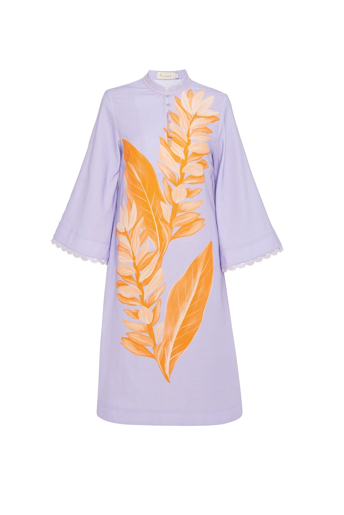 Lilac Ginger Lily Midi Kaftan Dress - Frock Shop