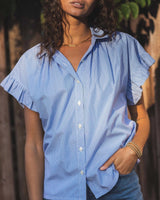 Marianne B Ruffle Sleeve Shirt - Frock Shop
