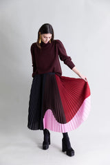Pleated Printed Skirt - Frock Shop