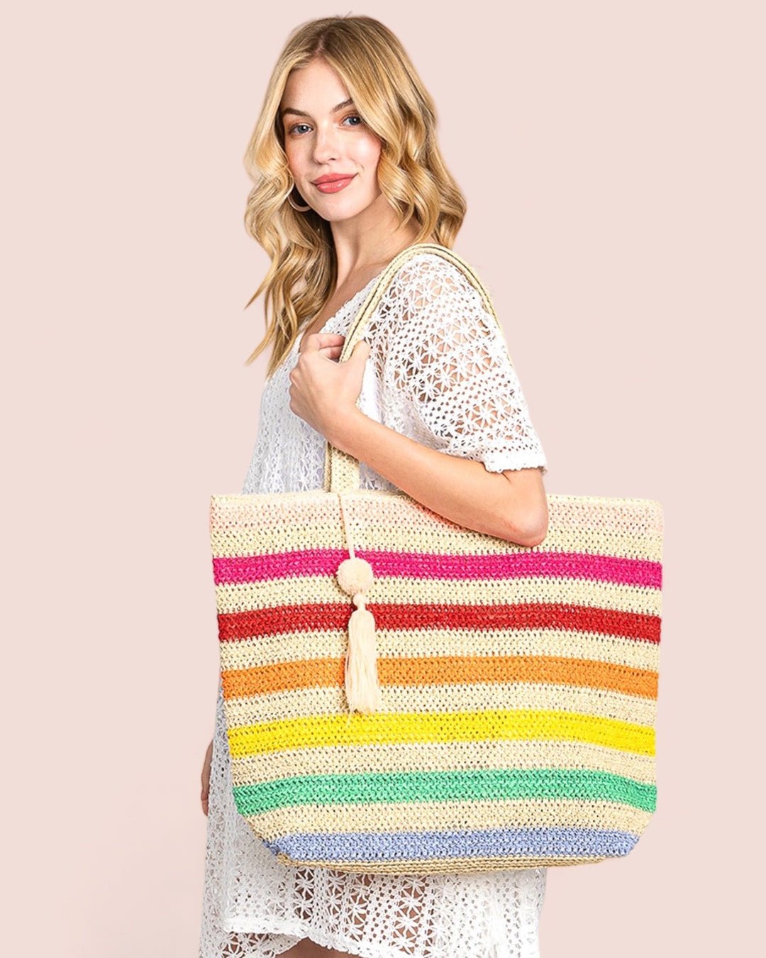 Talley Straw Tote Bag - Frock Shop