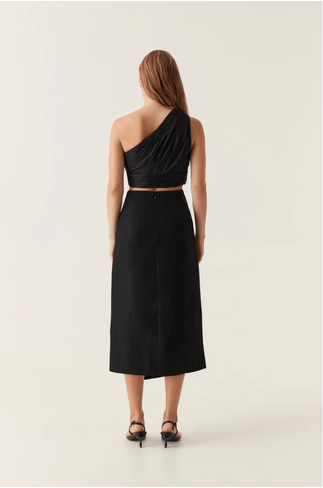 Theory Cinched Midi Skirt - Frock Shop